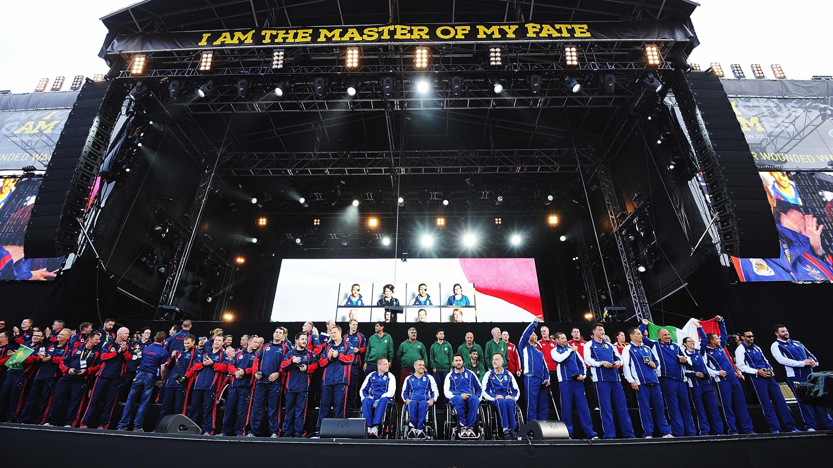 Nations on stage in London